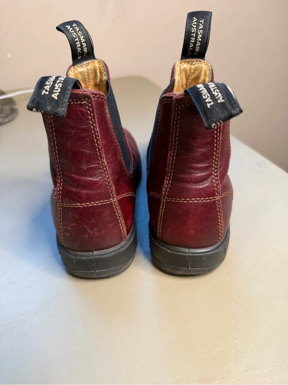 Blundstone Red Classic Chelsea Boots Size 5.5AU Leather Women's US 8.5 Men’s 6.5